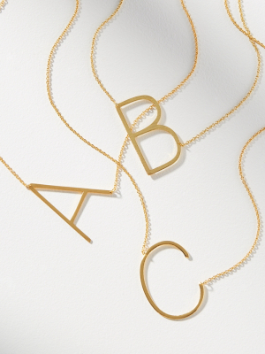 Block Letter Monogram Necklace