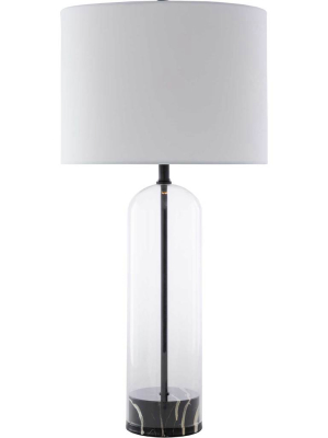 Carlos Table Lamp White/black