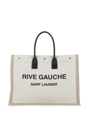 Saint Laurent Rive Gauche Logo Tote Bag