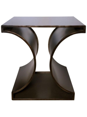 Alec Side Table In Black Metal