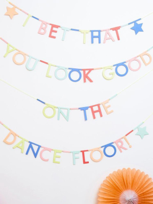 Neon Letter Garland Kit