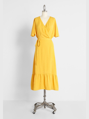 Havana Daydreamer Surplice Midi Dress