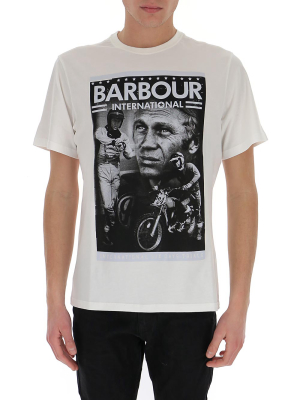 Barbour Steve Mcqueen Portrait Print T-shirt