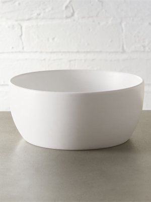 Crisp Matte White Soup Bowl