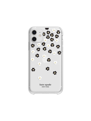Kate Spade New York Apple Iphone Hard Shell Case Scattered Flowers - Black/white