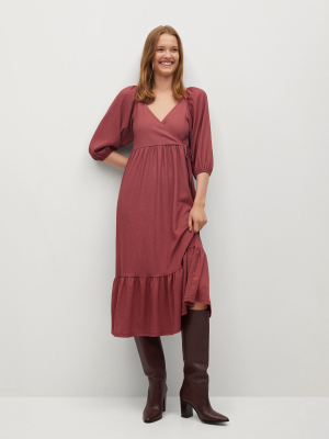 Puffed Sleeves Dress