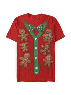 Men's Star Wars Christmas Cookies Cardigan Print T-shirt