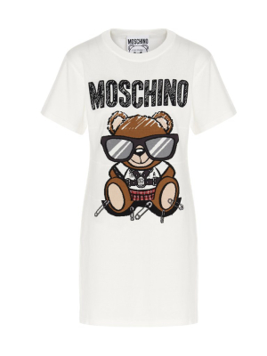 Moschino Teddy Bear Intarsia Mini Dress