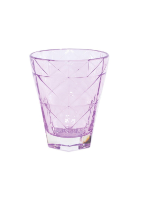 Vietri Viva Prism Short Tumbler - Purple