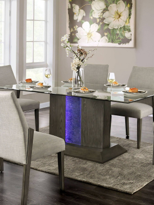 Lesko Rectangular Dining Table Gray - Mibasics