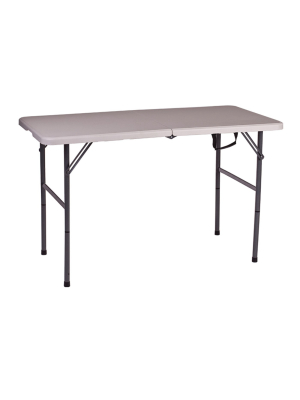 Stansport Folding Camping Table With Adjustable Height 48" X 24"