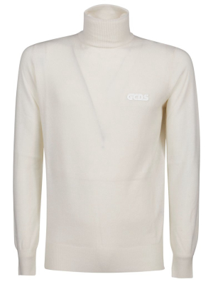 Gcds Logo Patched Turtleneck Jumper