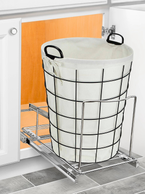 Lynk Professional Pull Out Bin Holder - Sliding Cabinet Organizer