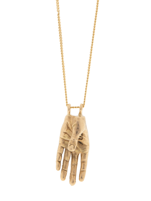 Gold Hand Necklace