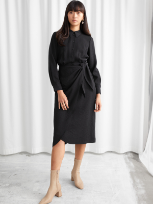 Wrap Midi Dress