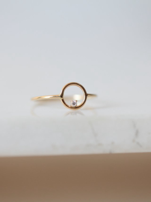 Full Moon Diamond Ring