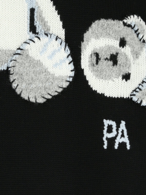 Palm Angels Bear Intarsia Sweater