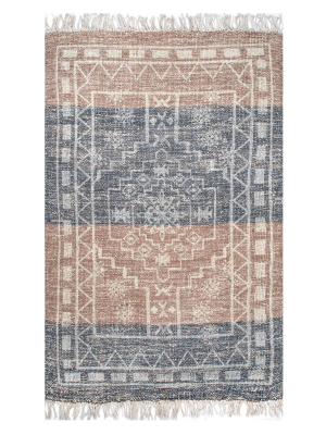 Shaded Handwoven Jute Rug