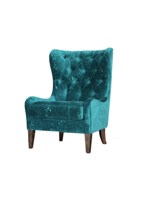 Arya Arm Chair Blue Green