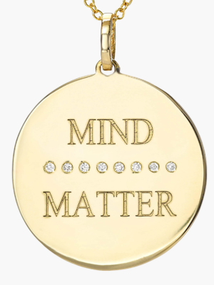 Diamond 'mind (over) Matter' Pendant Necklace