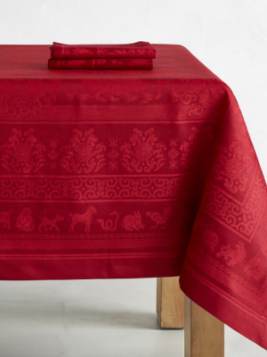 Zodiac Jacquard Tablecloth