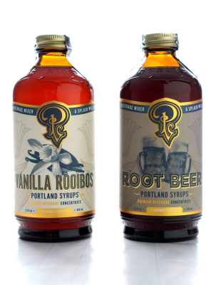 Portland Syrups Root Beer And Vanilla Rooibos Syrup, Set Of 2