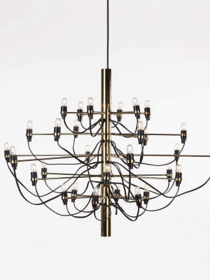 Mid Century 2097 Brass Chandelier