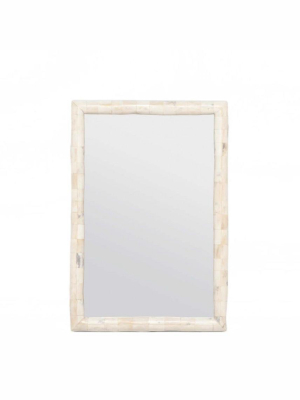 Pierson Small Wall Mirror Polished Bone