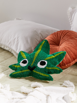 Leaf Buddy Throw Pillow