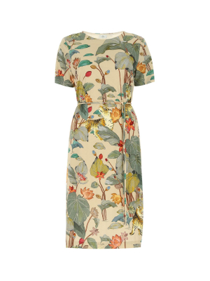 Etro Floral Printed Short Sleeves Dress