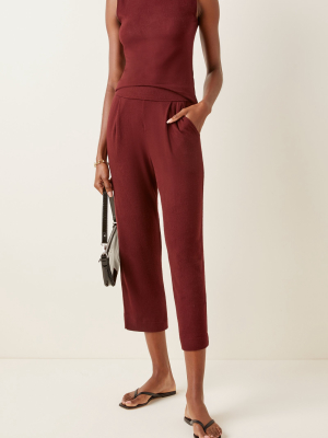 Lori Jersey Straight-leg Cropped Pants