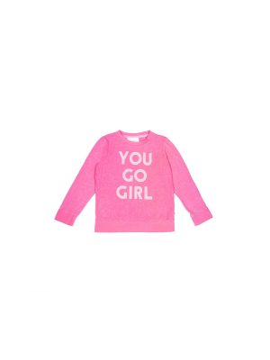 You Go Girl Hacci Pullover