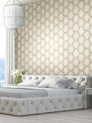 Quantum Wallpaper In Beige And Purple From The Terrain Collection By Candice Olson For York Wallcoverings