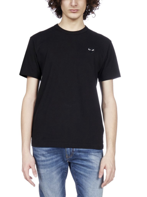 Comme Des Garçons Play Heart Logo Embroidered T-shirt