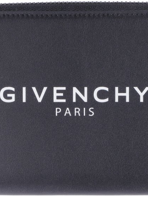 Givenchy Logo Print Zip-around Wallet