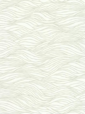 Sand Crest Wallpaper In White From The Botanical Dreams Collection By Candice Olson For York Wallcoverings