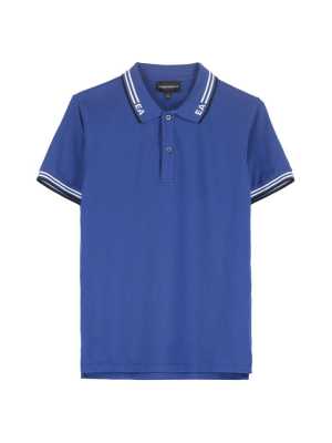 Emporio Armani Kids Stripe Detail Polo Shirt