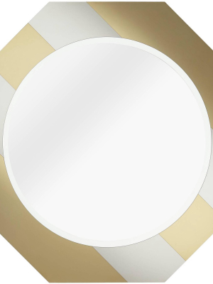 Possini Euro Design Possini Euro Echo Gold 31 1/2" X 31 1/2" Octagon Mirror