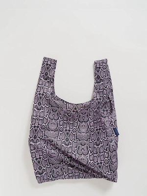 Standard Baggu: Pink Snakeskin