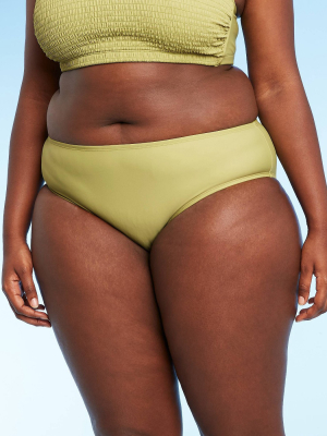 Juniors' Plus Size Hipster Bikini Bottom - Xhilaration™ Green