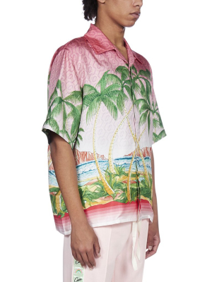 Casablanca Rose A Maui Printed Shirt