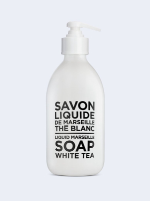 Liquid Marseille Soap White Tea Glass Bottle