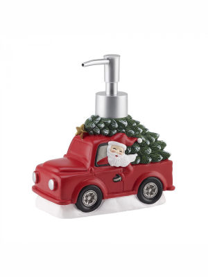 Avanti Mr Christmas Truck/santa Lotion Pump -music - Red