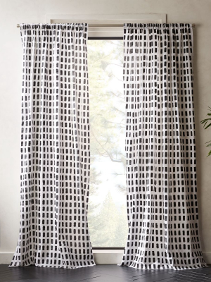 Korben Plaid Curtain Panel