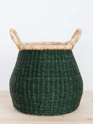 Logan Elephant Grass Basket - Cypress