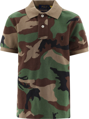 Ralph Lauren Kids Camouflage Slim-fit Polo Shirt