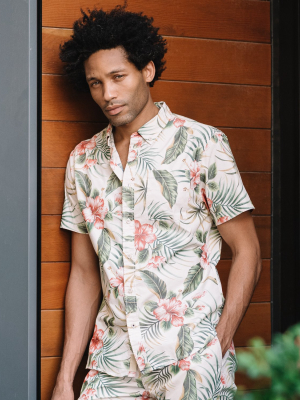 Truman Button Up Hawaiian Print Shirt