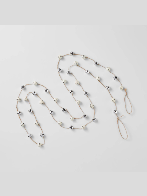 Jingle Bell Garland White & Silver - Wondershop™