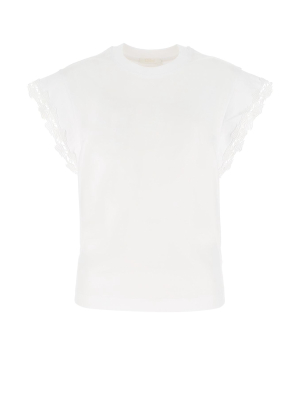 Chloé Guipure Lace Detail T-shirt