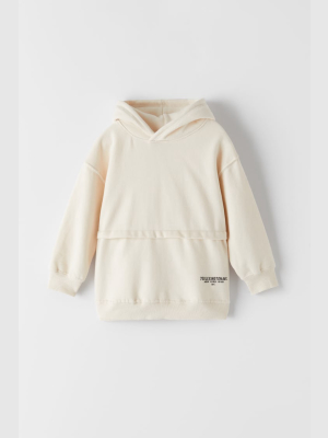 Side Print Hoodie Sweatshirt